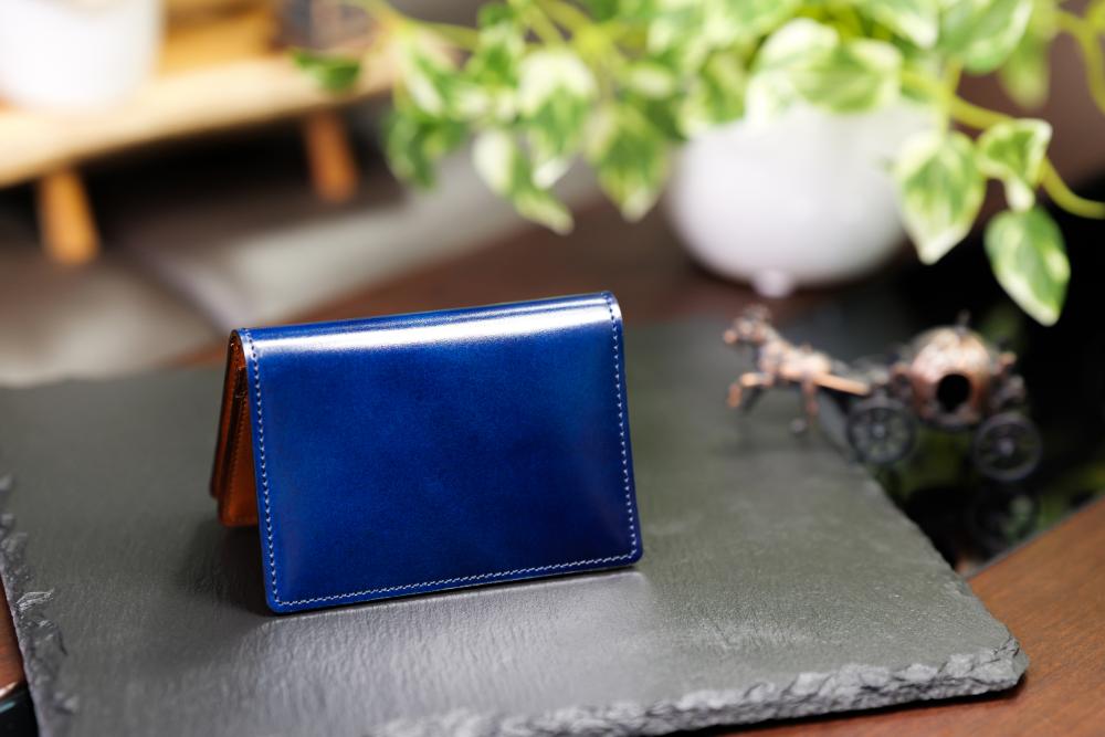 COCOMEISTER コードバン 名刺入れ ネイビー COCOMEISTER（ココマイスター） 【ココマイスター】コードバンクルー